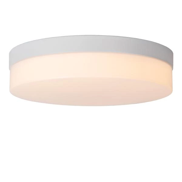 Lucide BISKIT - Plafonnier Salle de bains - Ø 28 cm - LED - 1x18W 2700K - IP44 - Détecteur De Mouvement - Blanc - DETAIL 1